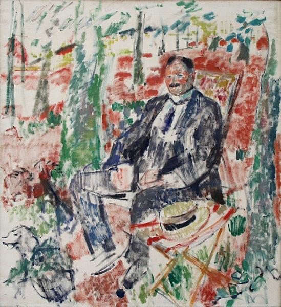 Rik Wouters Man with Straw Hat. china oil painting image